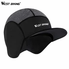 Кепка велосипедная унисекс на флисе, велосипедные головные уборы, Непродуваемые шапки