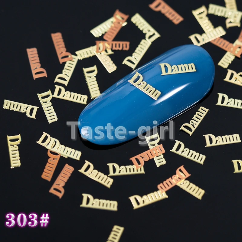 

1 упаковка металлические Ломтики для ногтей с буквами неправильной работы ультратонкие 3D золотые хлопья для ногтей «сделай сам» полые конч...