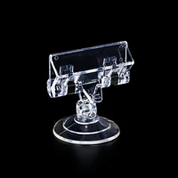 plastic suction cup pop sign price card clip display promotion holders max open 1 3cm by sucher soft base clear 20pcs
