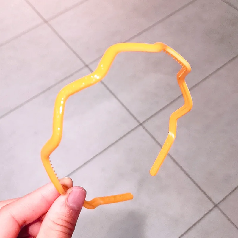 

1PC Fashion Women Colorful Wavy Hairbands Plastic Hair Hoop Sweet Headband Anti-Slip wave Headband Hairband hair accessories