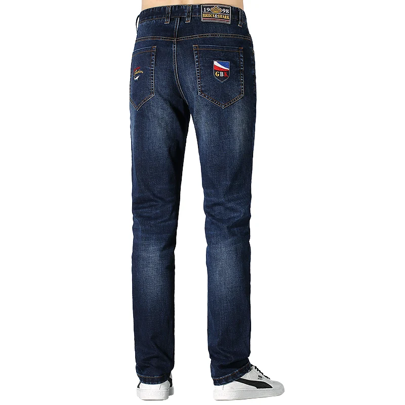 Bruce&Shark Men's Jeans Winter Heavy Fabric Fashion Casual BStraight Leg Thicken Strech Cotton Soft Loose Super Quality big size