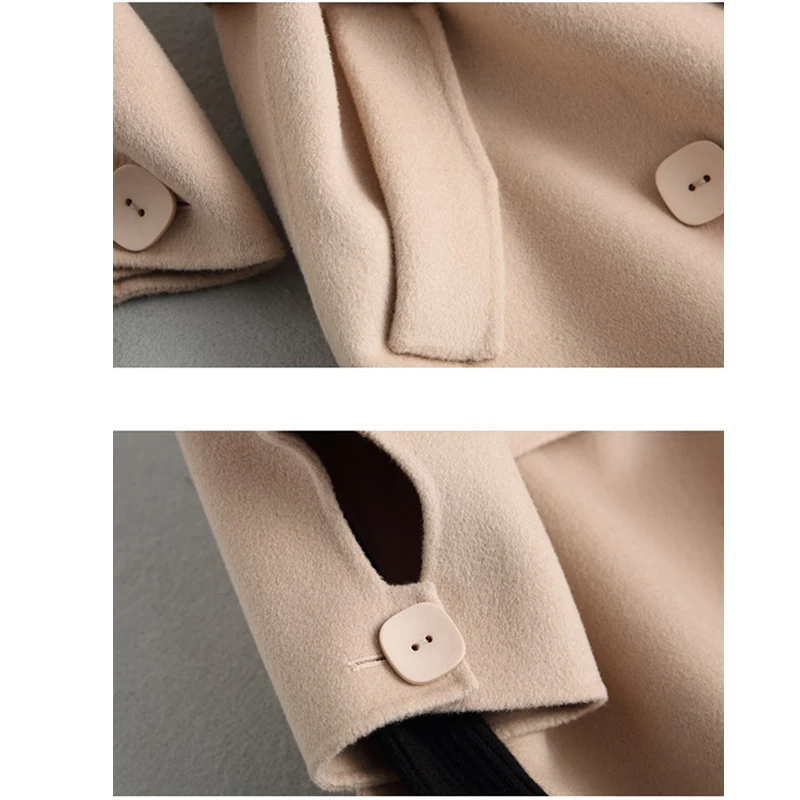 Женское шерстяное пальто зимнее на осень и зиму 90% шерстяная куртка большого