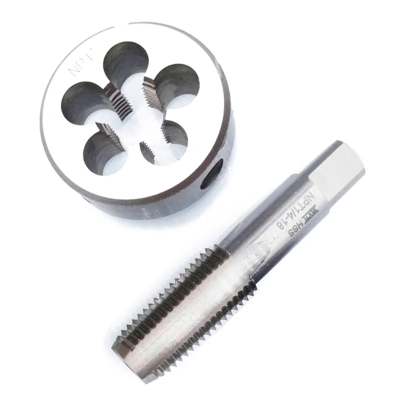 

HSS 1/4-18 NPT Tap & Die Right Hand Set Kit Metalworking Tool Replacement Parts