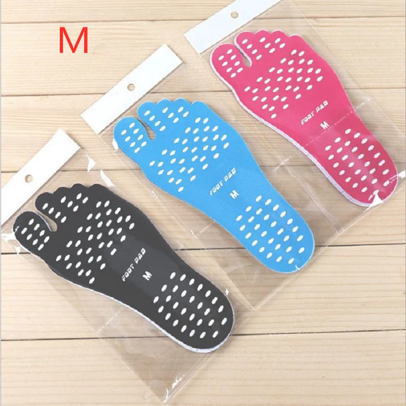 M Random Color 1 пара стикеров для ног, обувь на липкой подошве, водостойкая гипоаллергенная клейкая Накладка для ног, уход за ногами - Цвет: M Random Color