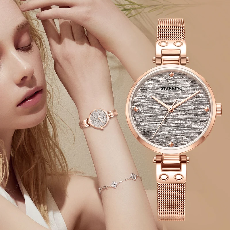 STARKING Новые повседневные Женские романтичные наручные часы Звездное небо