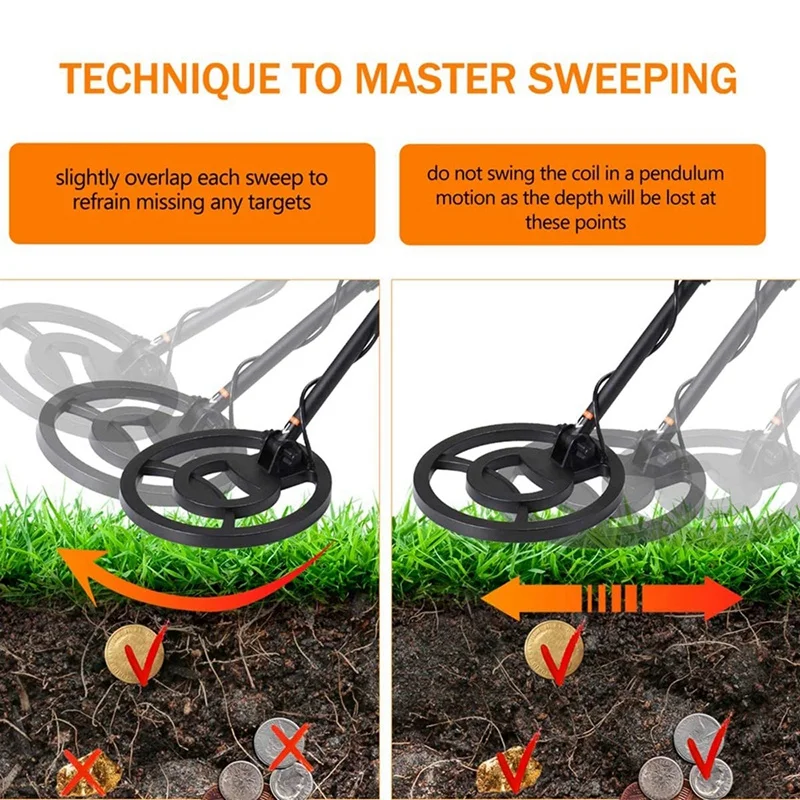 

GTX5030 Metal Detector Underground Gold Detector Metal Length Adjustable Treasure Hunter Seeker Portable Hunter Detector