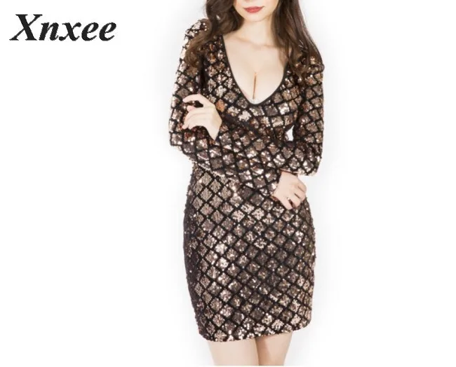 Женское платье с глубоким V-образным вырезом и вышивкой | Женская одежда