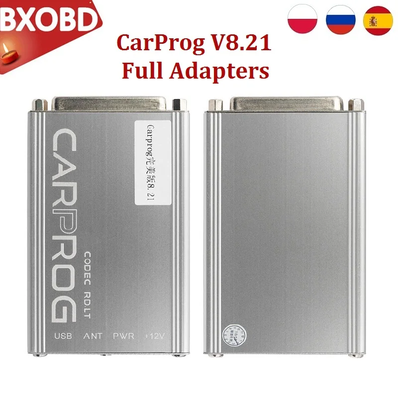 Онлайн V8.21 Carprog Полный адаптер V10.93 Автомобиль Prog 8 21 с ключом онлайн-программатор