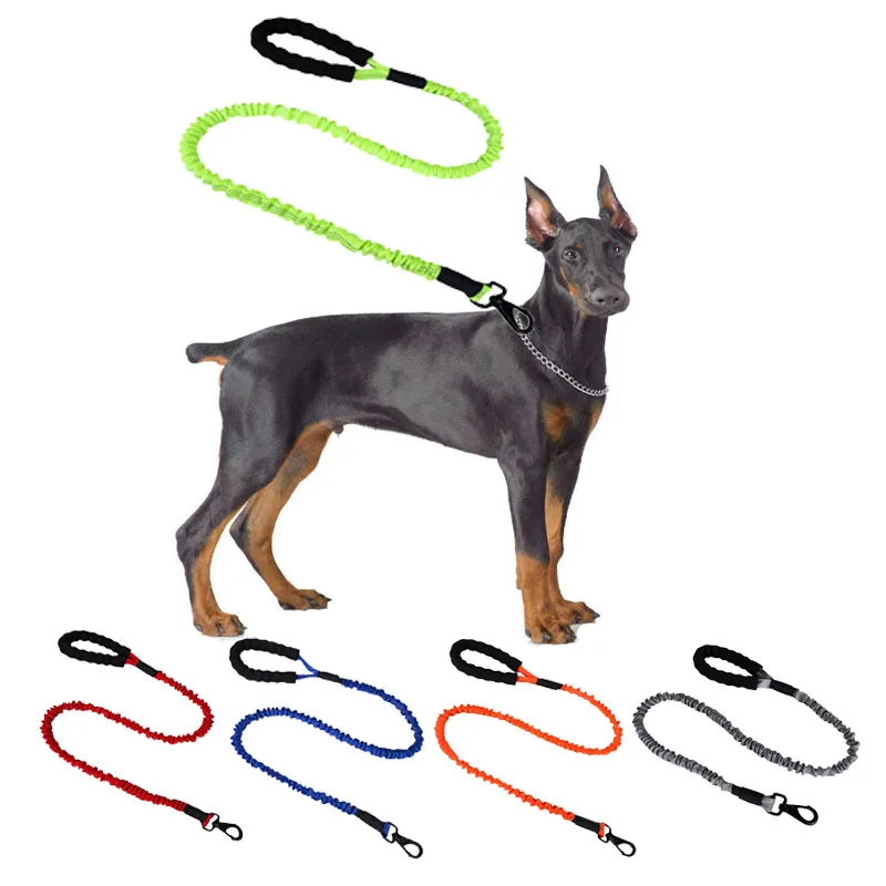 

Elasticity Dog Leash Reflective Softy Handle Control Dog Collar Leash Rope Heavy Duty Strong Training Walking Pet Leash CL172