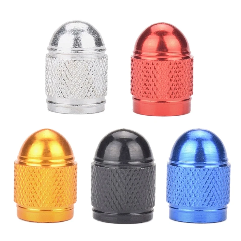

4pcs/set Universal Short Bullet Creative Aluminum Alloy Valve Car Dust Valv 6XDB