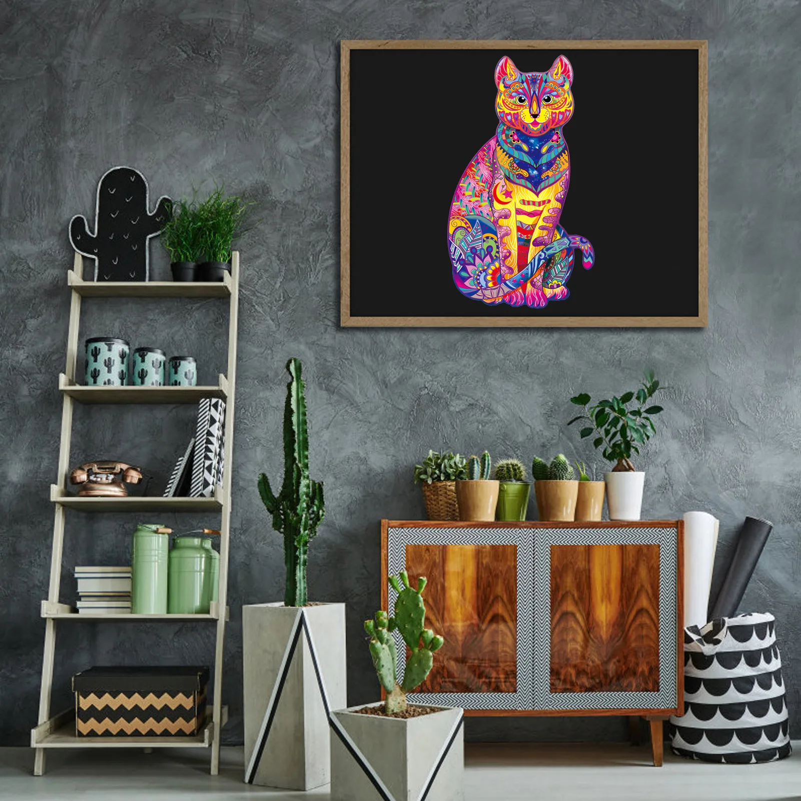 

Unique Wooden Jigsaw Puzzles Cat Puzzle Gift For Adults Kids Educational Puzzle Fabulous Gift Interactive Games Toy Board Game