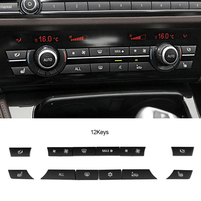 

Набор для ремонта автомобильных колпачков A/C, 11/12/14 кнопок, нагреватель, переключатель, крышка для BMW 5 серии F10 F11 F07 61319313922 61319313923 61319313924