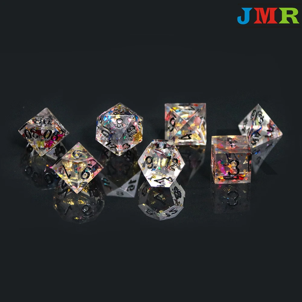 Высший сорт ручной работы Красочные острые края и красивые кости набор 7