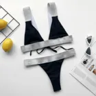 Сексуальное микро-бикини, женский купальник 2021, комплект бразильского бикини с низкой талией, женская летняя пляжная одежда # G3
