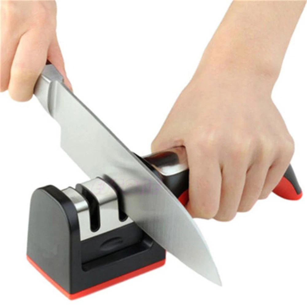 

New Two Stages Diamond Ceramic Kitchen Knife Sharpeners Sharpening Stone Household Sharpener Kitchen Knives Tools Knives Tools