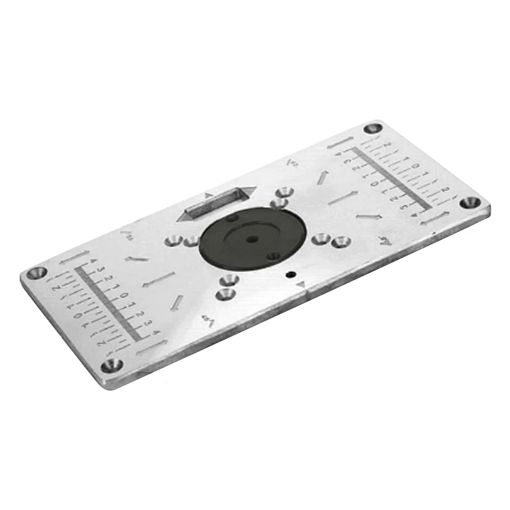 

Trimming Machine Flip Panel Aluminium Alloy Replacement Parts Multifunction Carving For Woodworking Insert Plate Easy Install