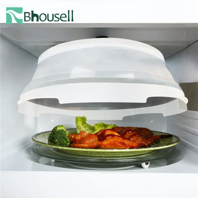 26 см силиконовые складные блюдо для микроволновой печи крышка большой Кухня