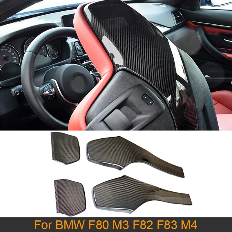 Чехлы из углеродного волокна для заднего сиденья BMW F80 M3 F82 F83 M4 F87 M2C 4 двери 2 2014