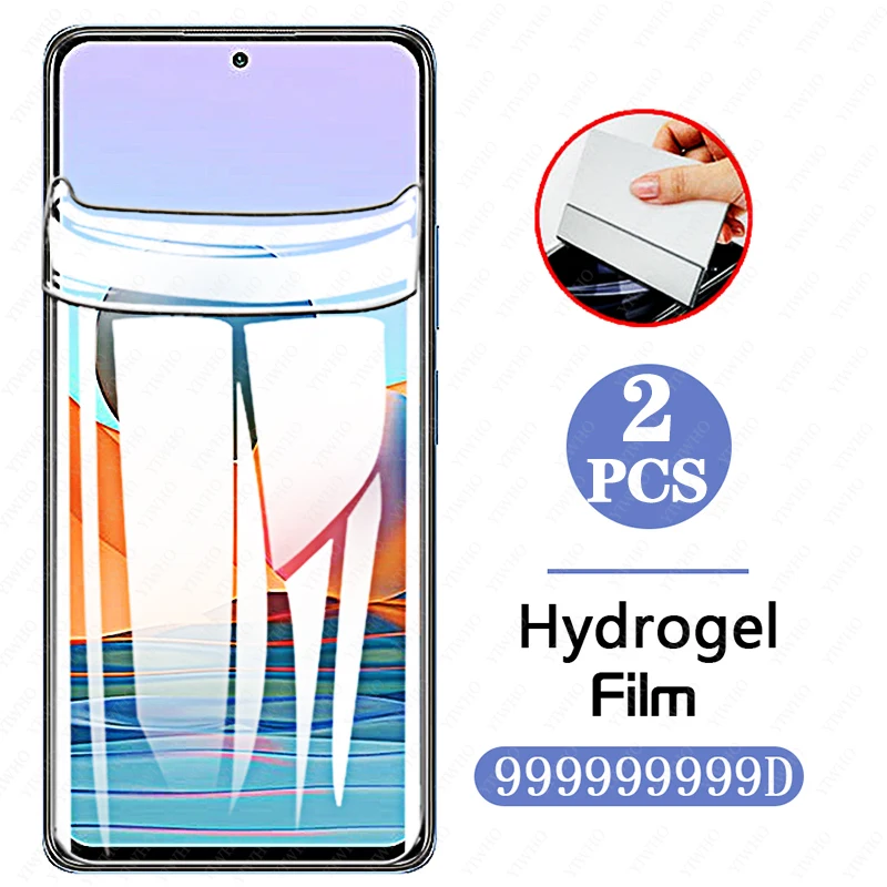 

2PCS redme note10 hydrogel film for xiaomi redmi note 10 pro 10pro 10s camera front screen protector redmy note10s glass film