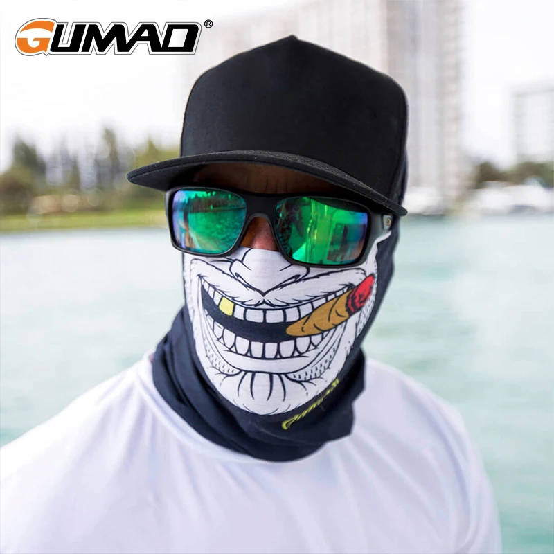 Летняя крутая повязка на шею наполовину покрывающая лицо с принтом маска для