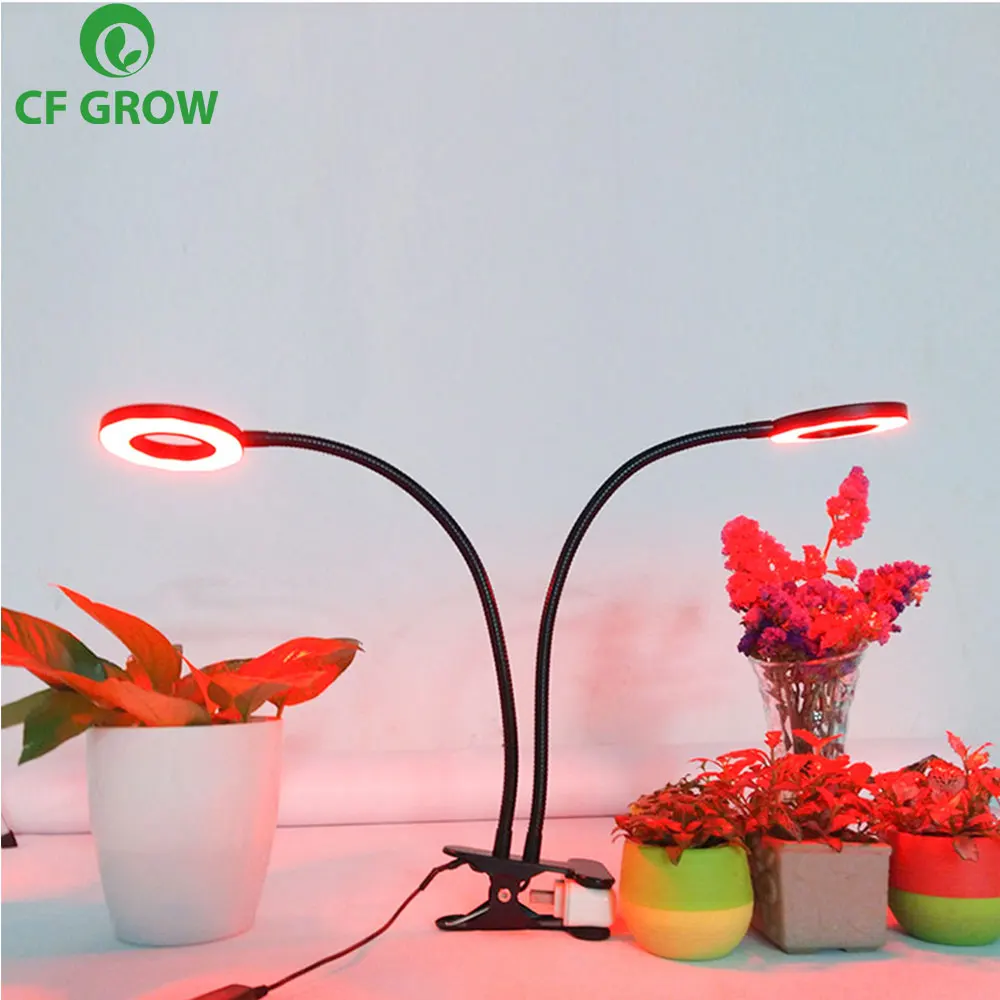 Clip Base10w 27w 54 Leds Dimmable Plant Growing Lamp For Office Indoor Greenhouse Plants Herbs