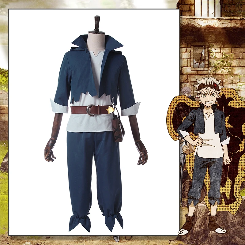 Аниме Черный клевер Аста Косплей Костюм Хэллоуин карнавальные костюмы для