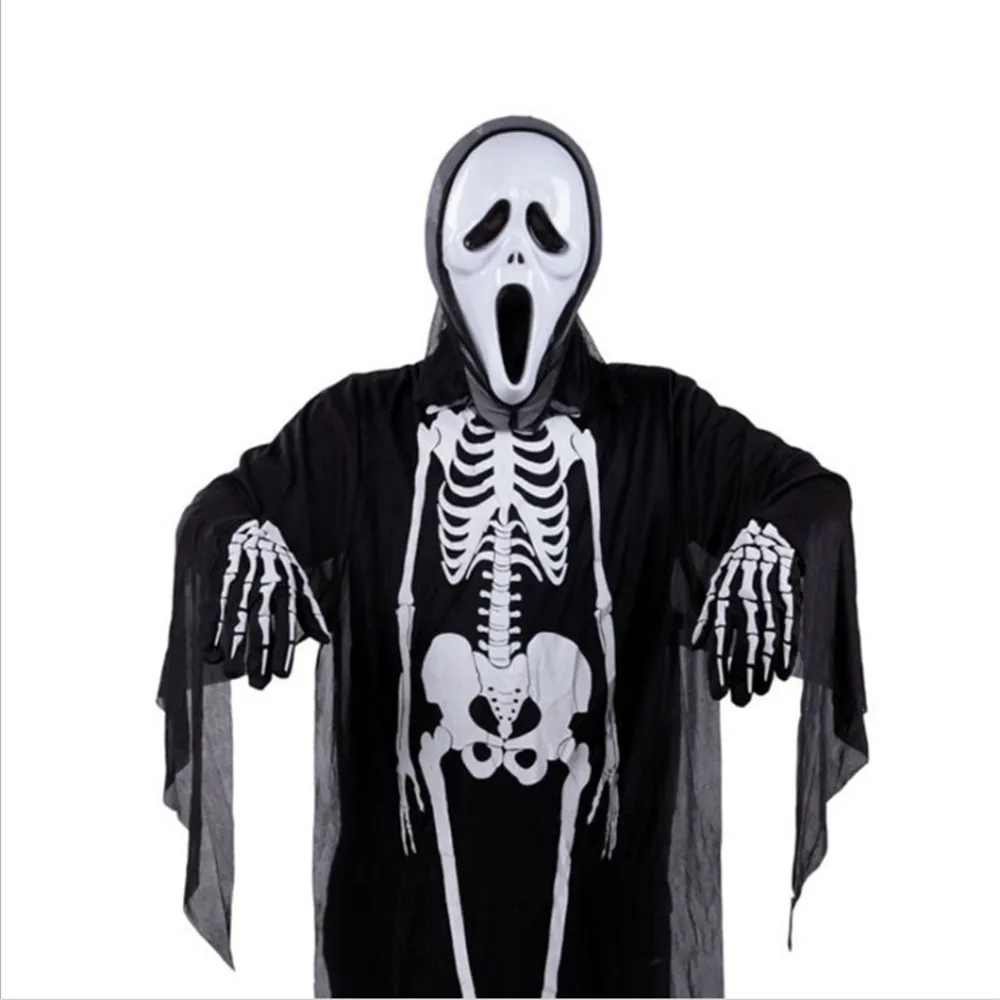 Костюм на Хэллоуин череп скелет демон призрак косплей костюмы для взрослых детей