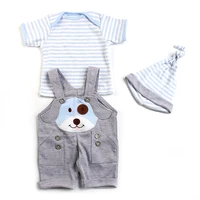 reborn baby doll accessories little dog pattern clothes set for 20 22 dolls toy for children kids educational toys birthday gift