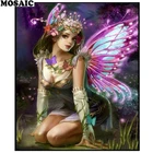 Diy алмазная живопись Сказочный эльф 5D Стразы картины Алмазная вышивка полная квадратная Алмазная мозаика Искусство рождественские украшения