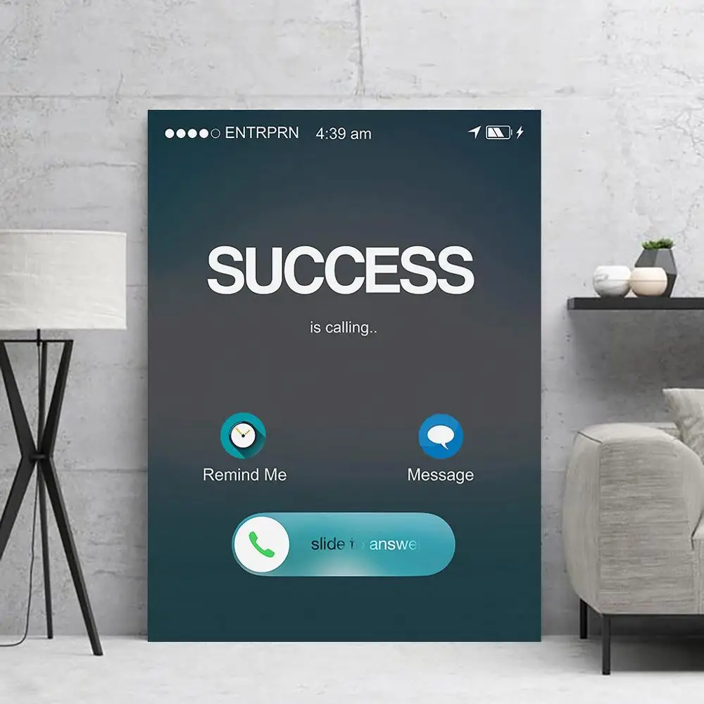 Плакат художественная Настенная картина удачный телефонный звонок настенная