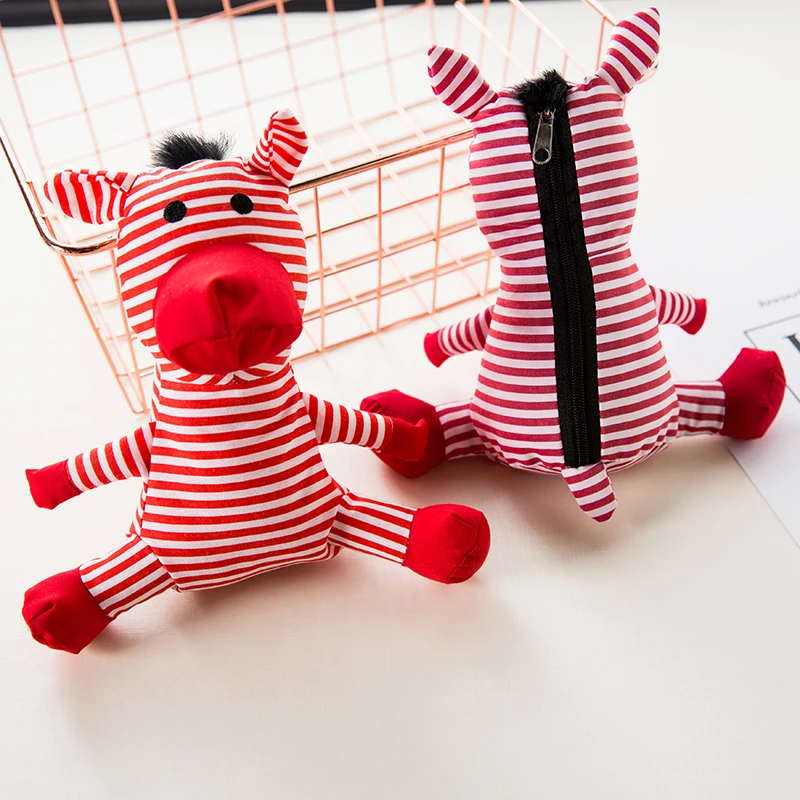 Новая классическая Хлопковая сумка для покупок с принтом зебры экологически