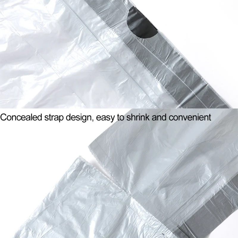 

N30pc/roll Drawstring Garbage Bag Household Kitchen Garbage Cleaning Storage Bag Thickened Leak Proof Disposable Plastic Bags