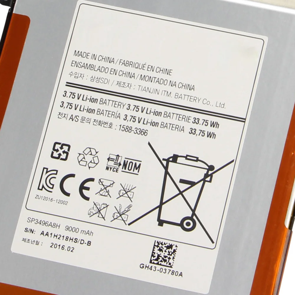 Оригинальный сменный аккумулятор Samsung для SAMSUNG Google Nexus 10 GT P8110 HA32ARB планшета SP3496A8H