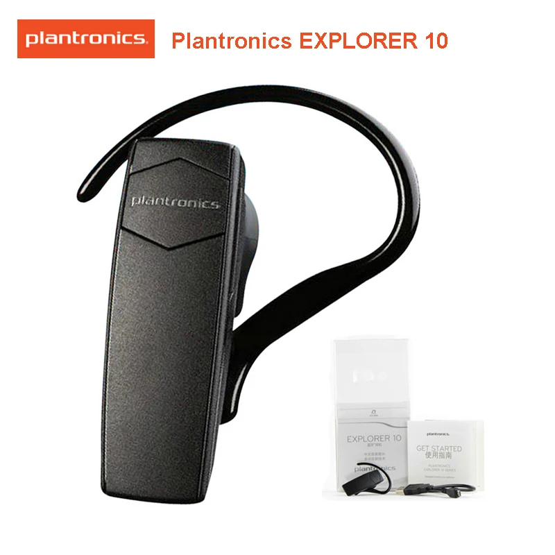 Оригинальные беспроводные bluetooth-наушники Plantronics Explorer 10 с голосовым управлением и