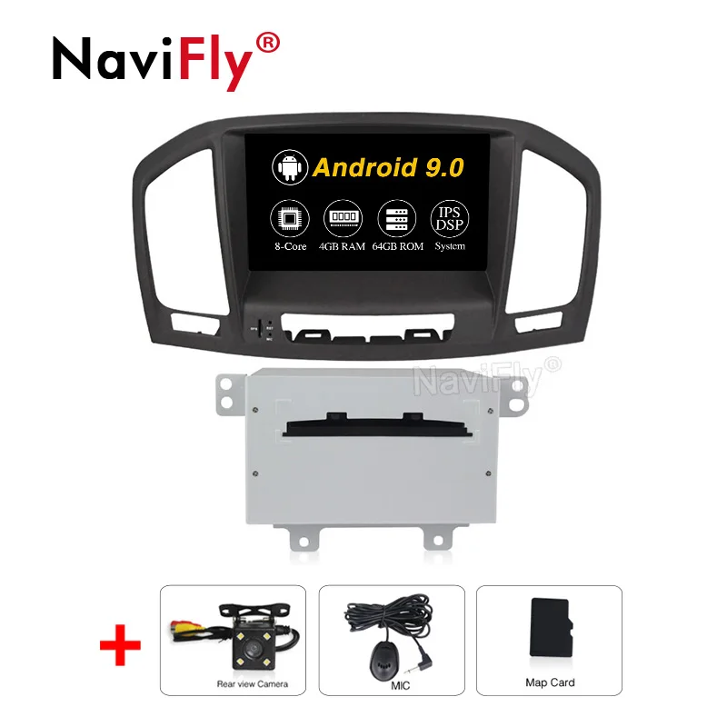 4GB-64GB-Camera NaviFly 4G+ 64G ips DSP Android 9,0 для Opel Vauxhall Holden Insignia 2008-2013 Автомобильный dvd Радио gps Навигация стерео плеер - Цвет: 4GB-64GB-Camera