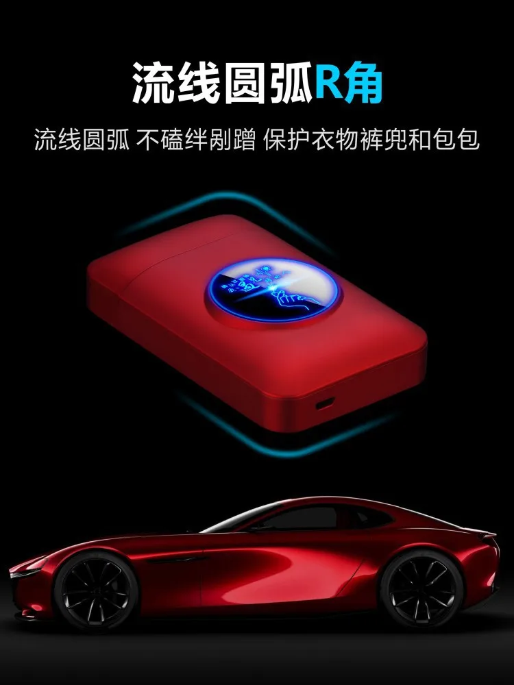 Чехол для сигарет с металлической емкостью, электронная USB Зажигалка, 19 шт., держатель для сигарет, электрическая плазменная дуговая зажигалка, мужские подарки