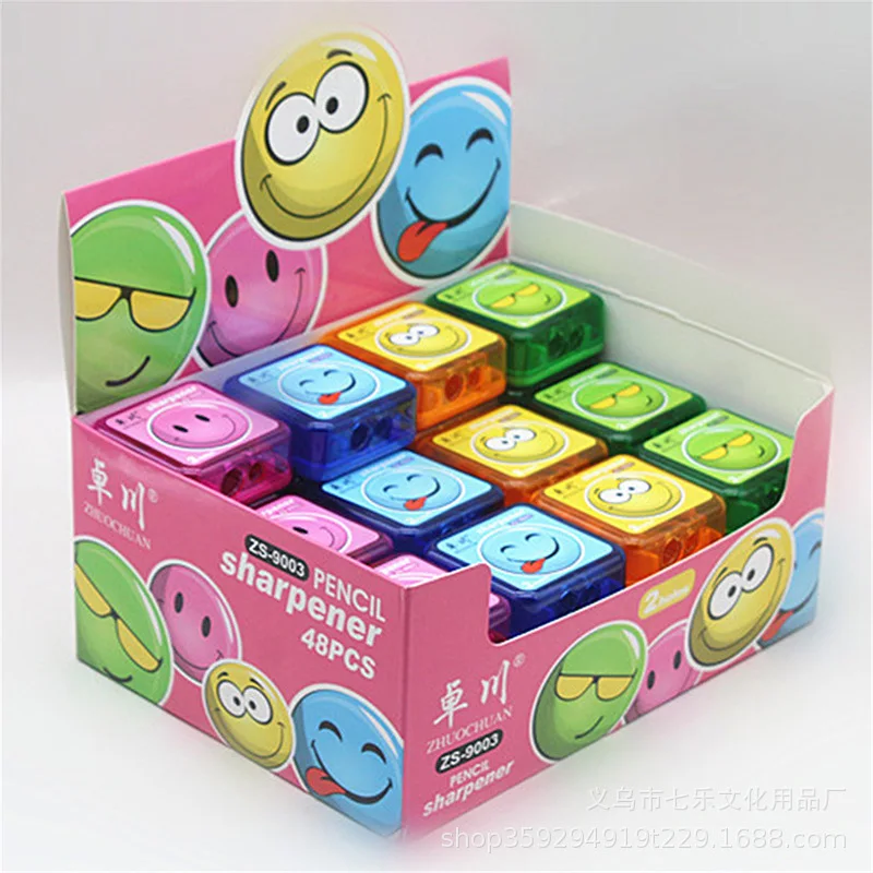 1 шт. Многофункциональная точилка для карандашей с одним отверстием и двумя