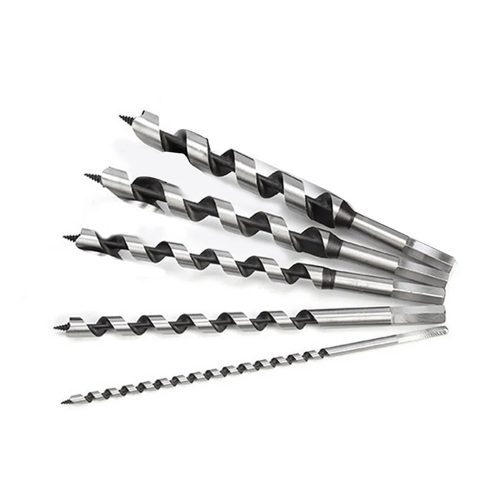 

5PCS Auger Drill Bits Joiner Carpenter Wood Drills Set Woodworking 6-14mm Hex Shank for Soft Hardwood Punch Hole Twist Drill