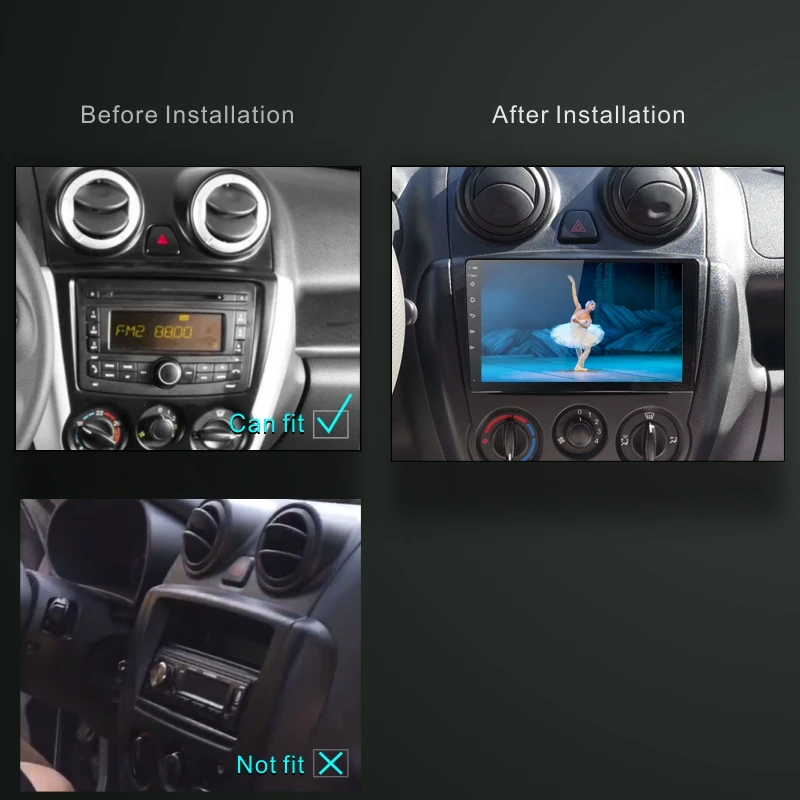 Dinpei Android 9 0 &quotTFT Автомобильный Радио мультимедийный плеер для LADA Granta sport 2011-2018