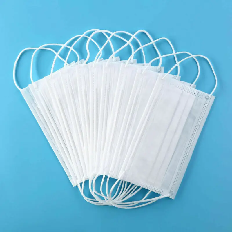 

5/10/20/30/50 Pcs 3-Layer Disposable Dust Mask Dustproof Masks Nonwoven Fabric Mouth Face Masks Anti-Dust White/Blue/Light Blue
