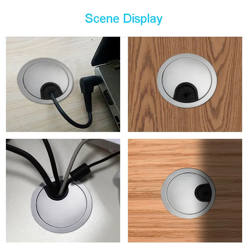 Круглая Втулка из цинкового сплава с отверстием для кабеля фурнитура мебели