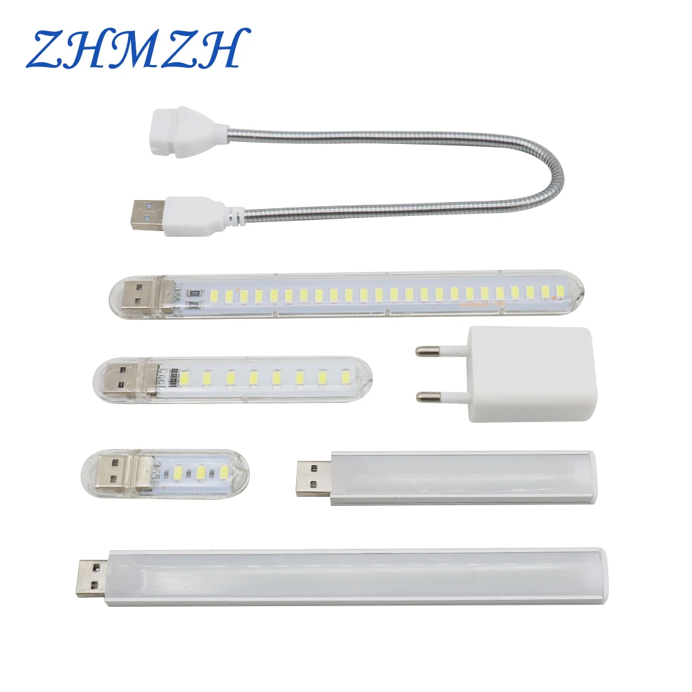 DC5V мини USB светодиодный Ночной светильник 3 светодиодный s 8 светодиодный s 10 светодиодный s 24 светодиодный s книга лампа удлинитель США штекер Адаптер для чтения ноутбука power Bank