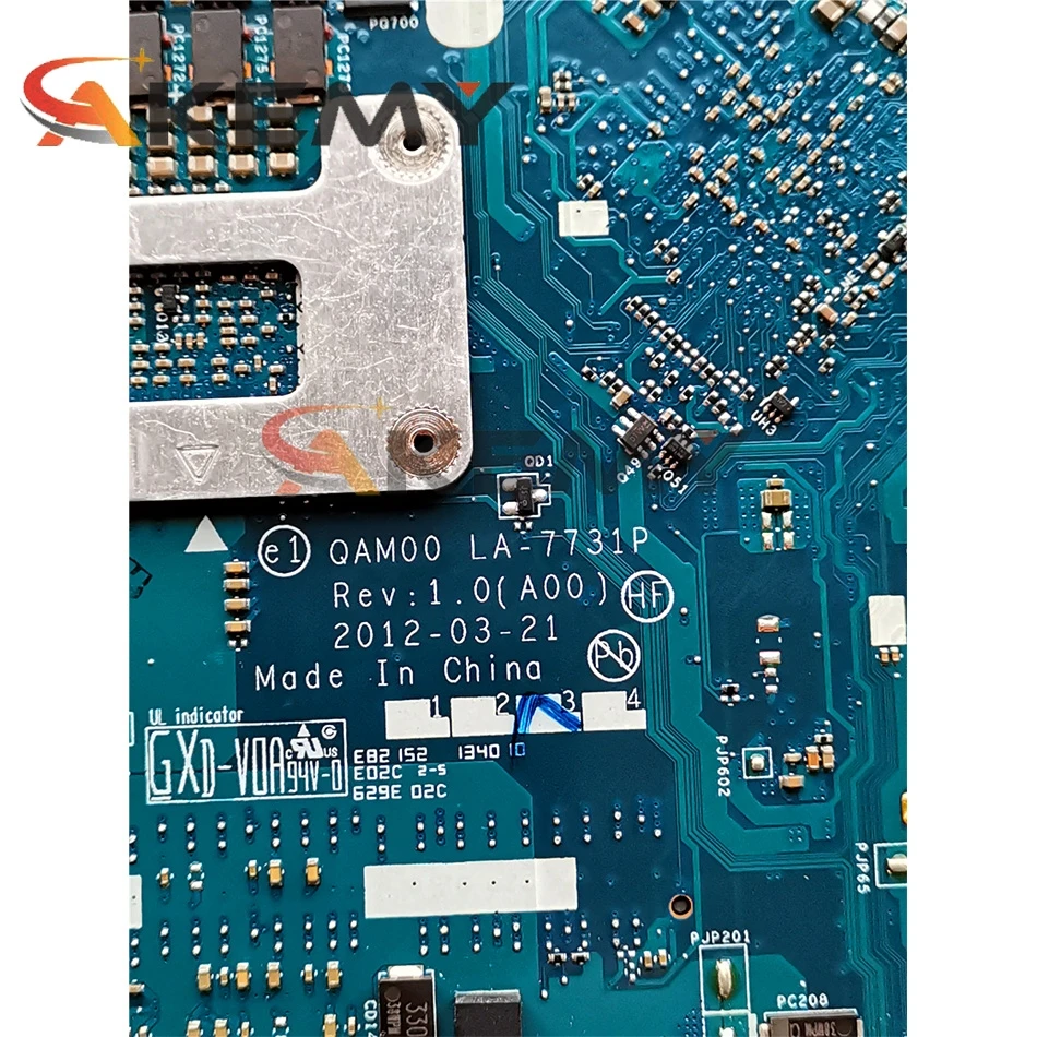 Оригинальная материнская плата для ноутбука DELL Latitude E6230 Core I3-2350M CN-0H62PP 0H62PP QAM00 LA-7731P