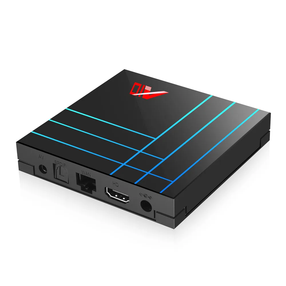 A10 Smart Tv Box Android 9 0 4 Гб 64 RK3318 четырехъядерный Youtube телеприставка 2 4G Wifi H.265 4K HDR