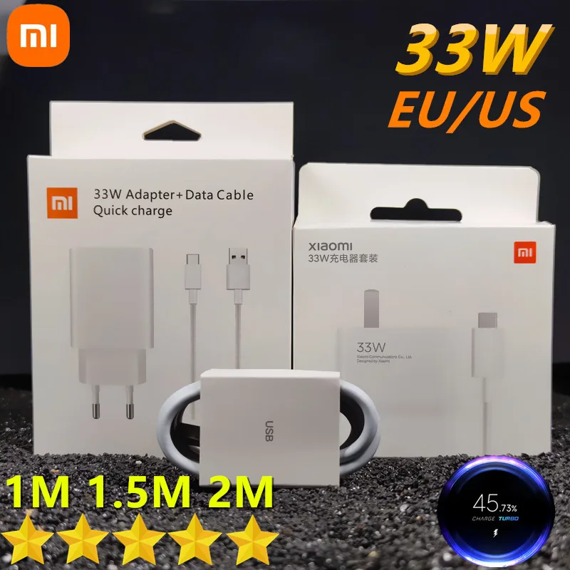 Оригинальное зарядное устройство для Xiaomi Redmi Note 10 Pro 33 Вт Тип C xiaomi MI10 k30 pro 10X mi 9 9t k20
