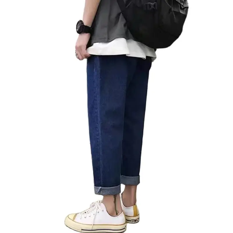 

2021 Spring and Autumn New Men's JEANS Korean Version of the Trend of Loose Casual JEANS Straight Harem Pants