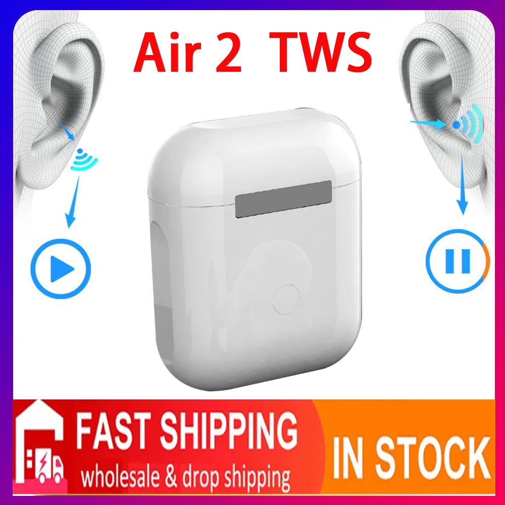 

Original Air2 TWS in-ear wireless bluetooth headset stereo earbud style for Xiaomi Huawei PK i7S i11 i14 i18 i90000 i99999 Air2