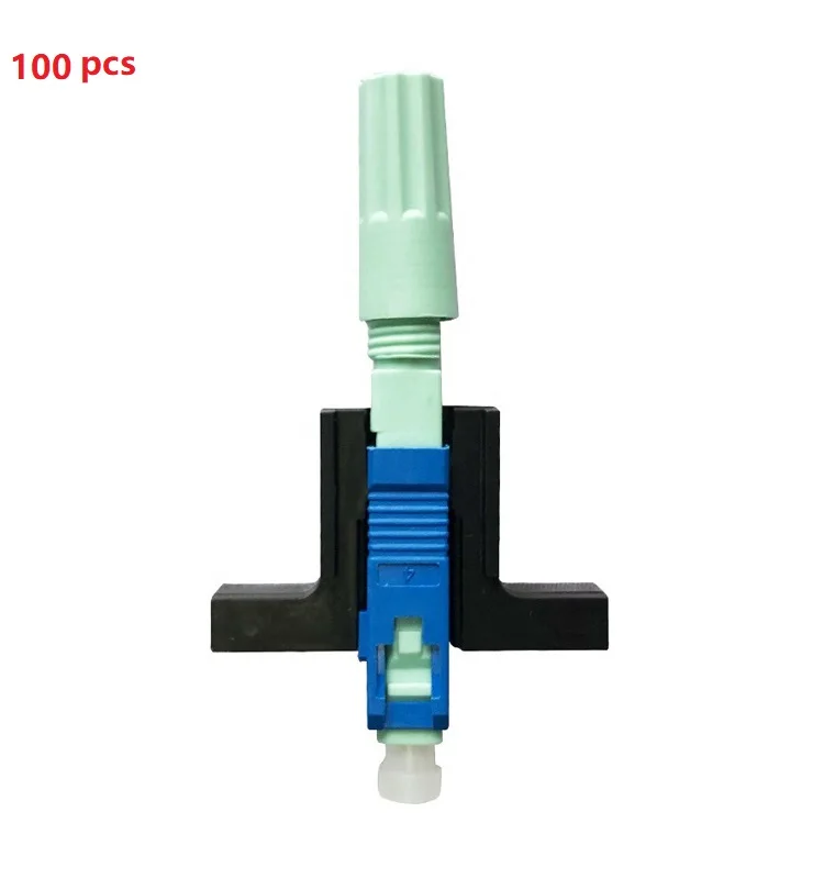 

100PCS High Quality SC UPC SM Single-Mode Optical Connector FTTH Tool Cold Connector Tool Fiber Optic Embedded Fast Connnector