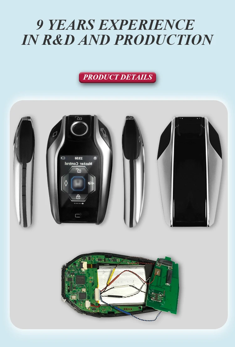 

Cardot Passive Keyless Entry APP GPS Liquid Crystal Smart Remote Start Stop Engine PKE Lock Unlock Ignition System Car Alarms