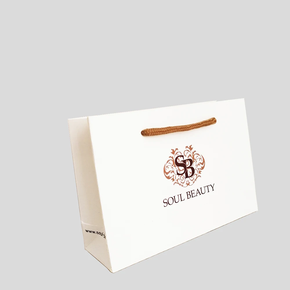 Бумажный пакет коробка с напечатанным логотипом на заказ Подарочный упаковочный